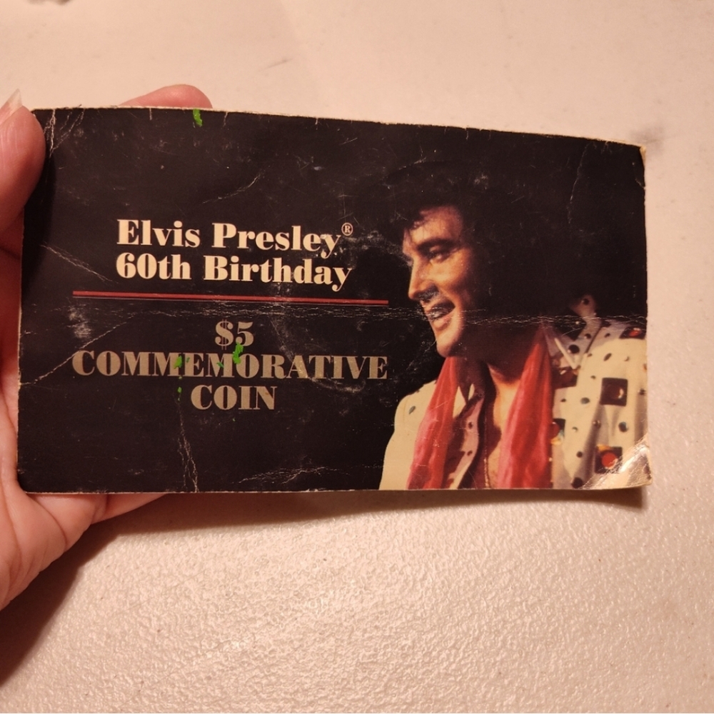 Elvis Presley's 60th birthday $5.00 commemorative